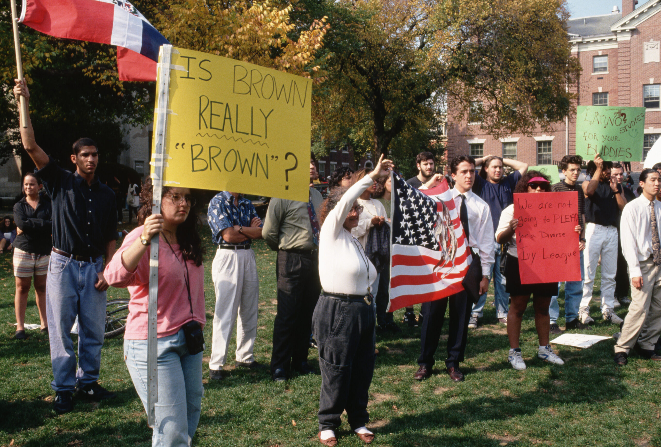 Student protesters at Brown University, Providence, Rhode Island (Lee Snider via Getty Images)