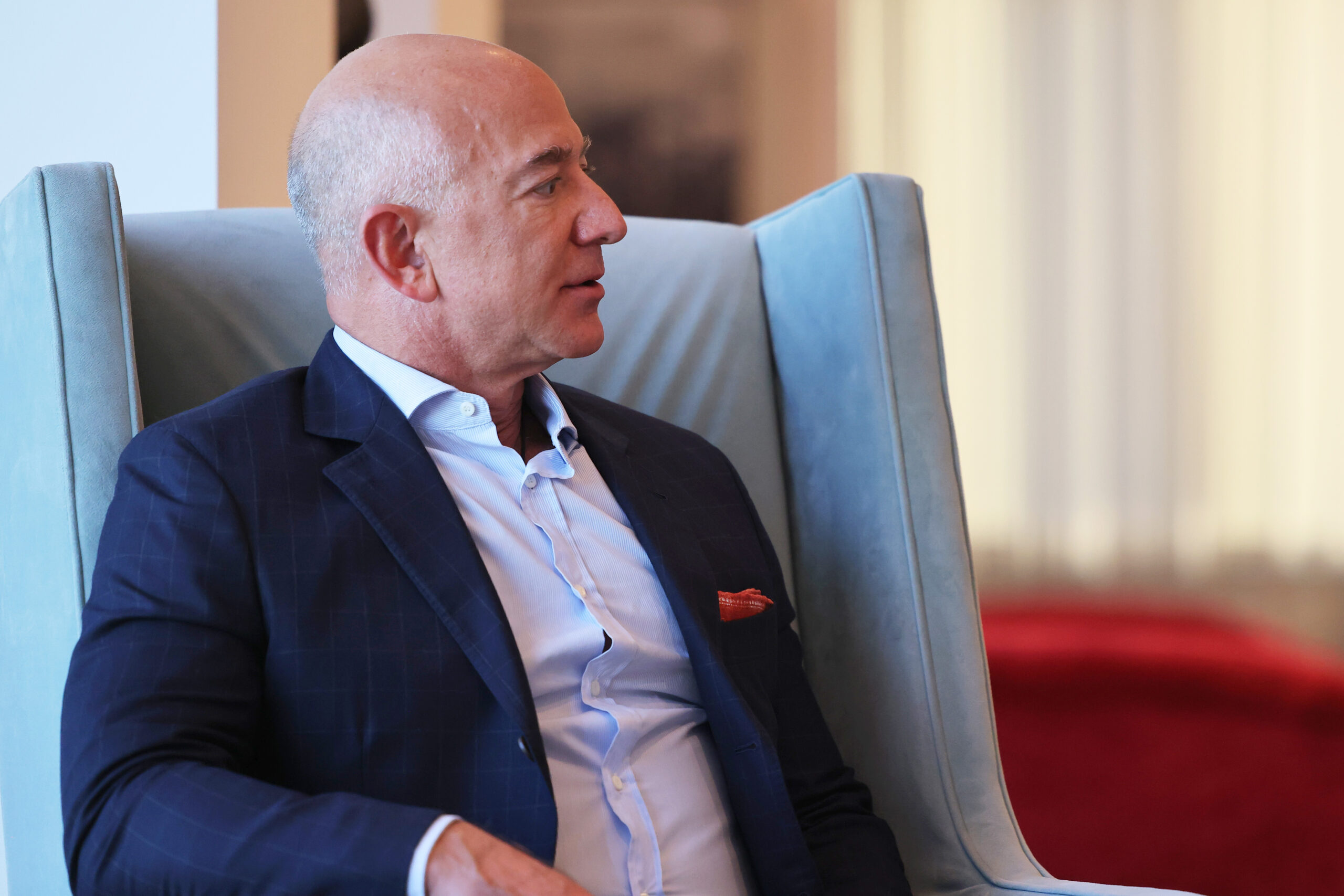 Amazon founder Jeff Bezos, New York City, September 20, 2021 (Michael M. Santiago/Getty Images)