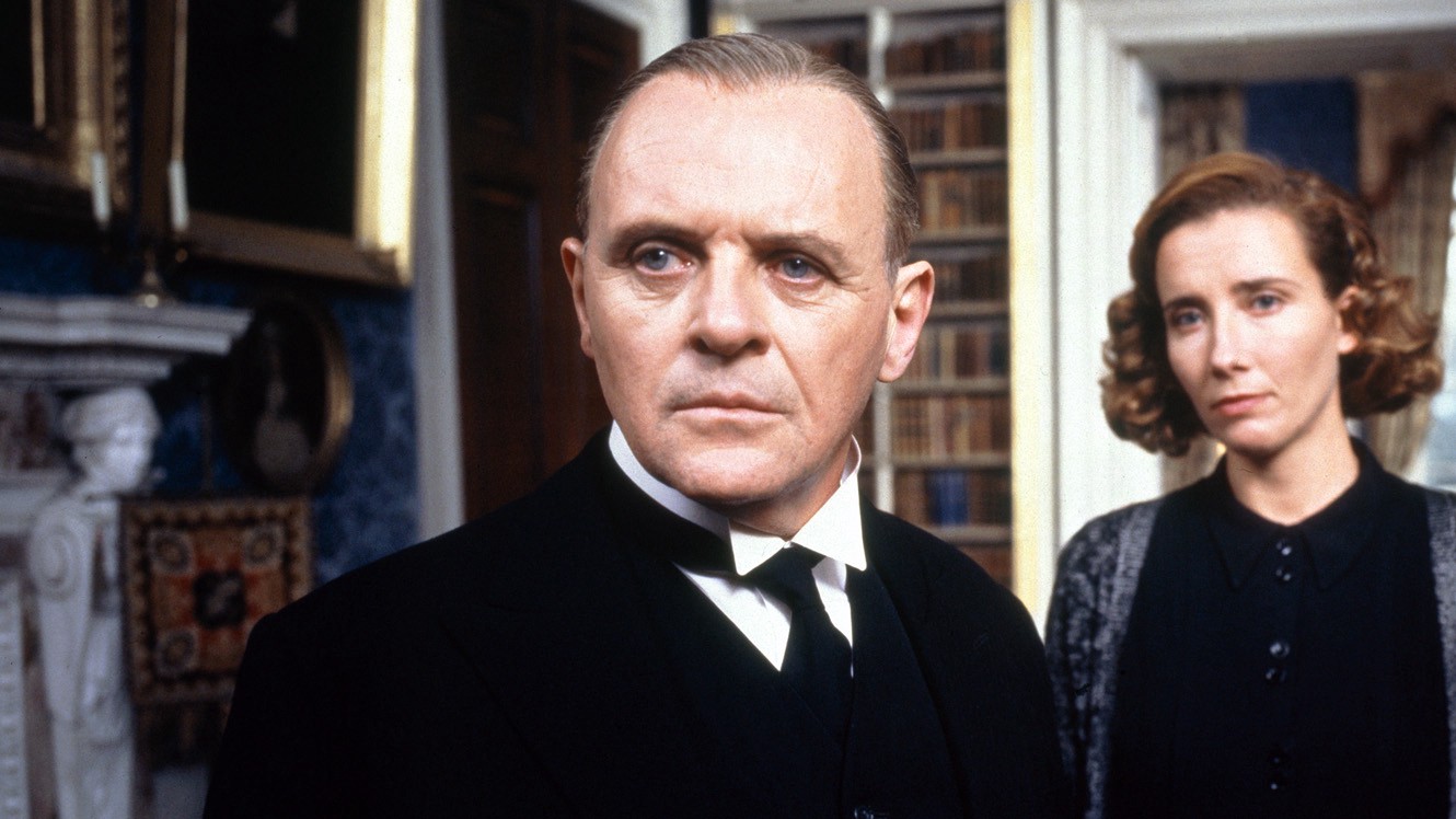 Anthony Hopkins and Emma Thompson in James Ivory’s adaptation of The Remains of the Day (IMDB)