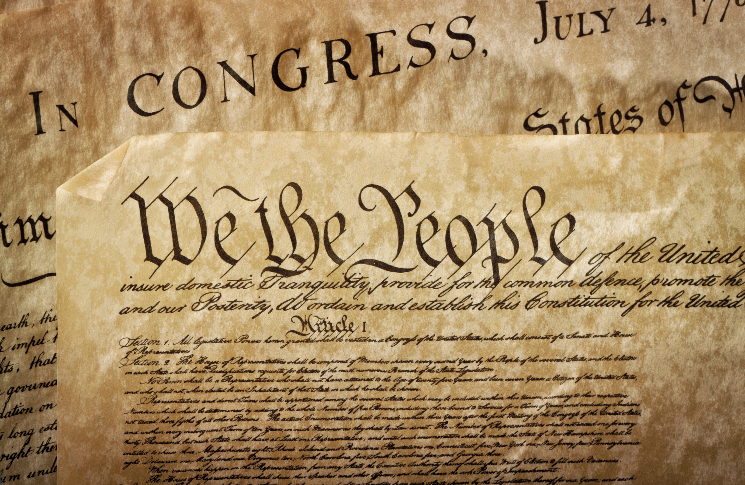 Close-up of United States Constitution (klikk/iStock via Getty Images)