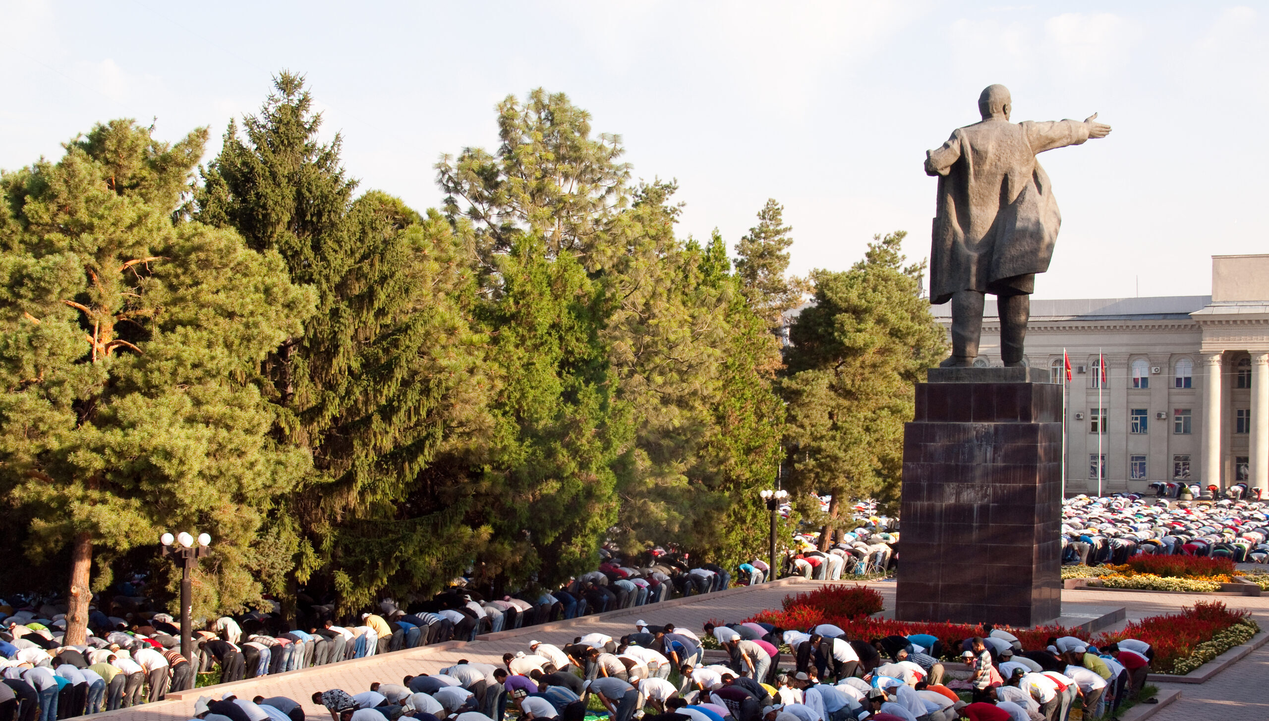 Orozo Ait prayer, Bishkek, Kyrgyzstan (Evgenii Zotov/Moment via Getty Images)