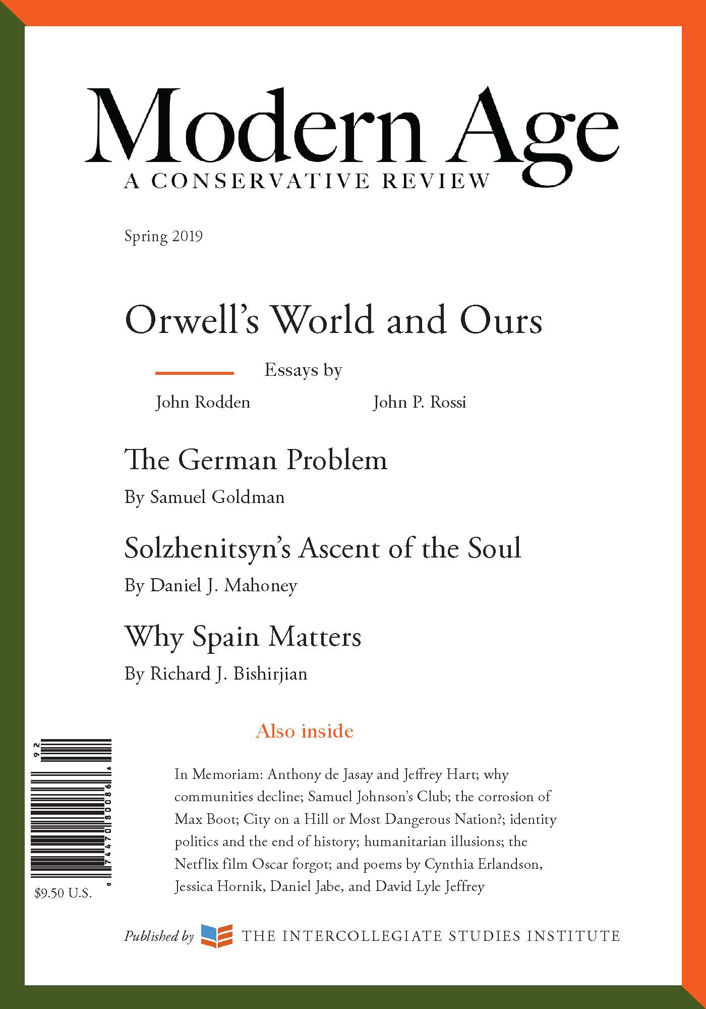 Spring 2019 Cover Image