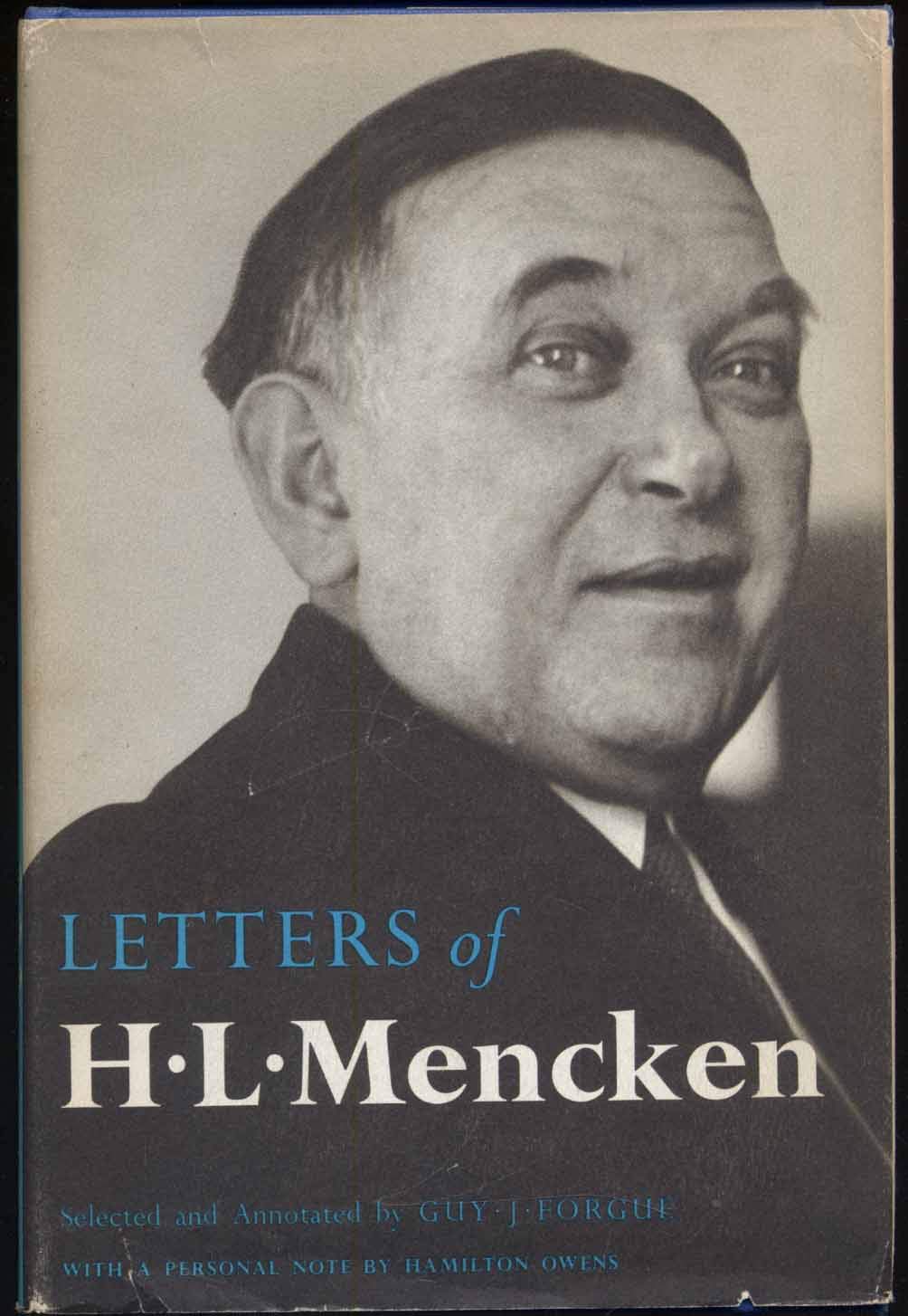 Book cover for "The Letters of H.L. Mencken"