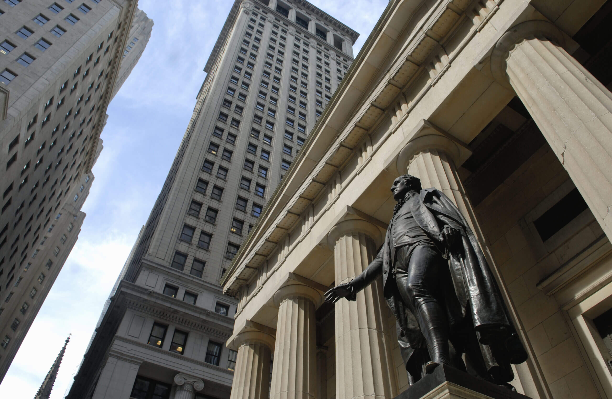 Statue of George Washington, Wall Street, New York City (Bo Zaunders/Corbis Documentary via Getty Images)