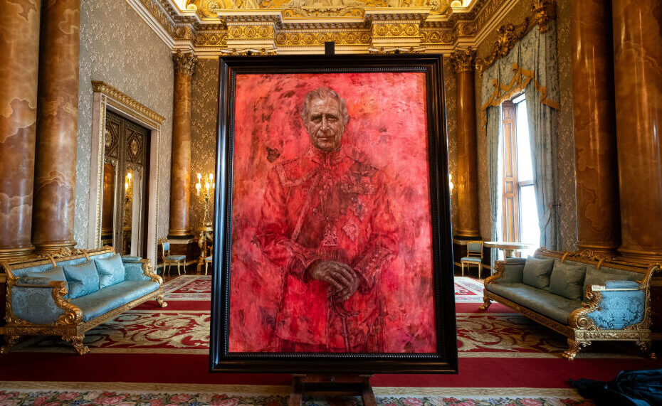 Portrait of King Charles III by Jonathan Yeo on display at Buckingham Palace, May 14, 2024 (Aaron Chown-WPA Pool/Getty Images)