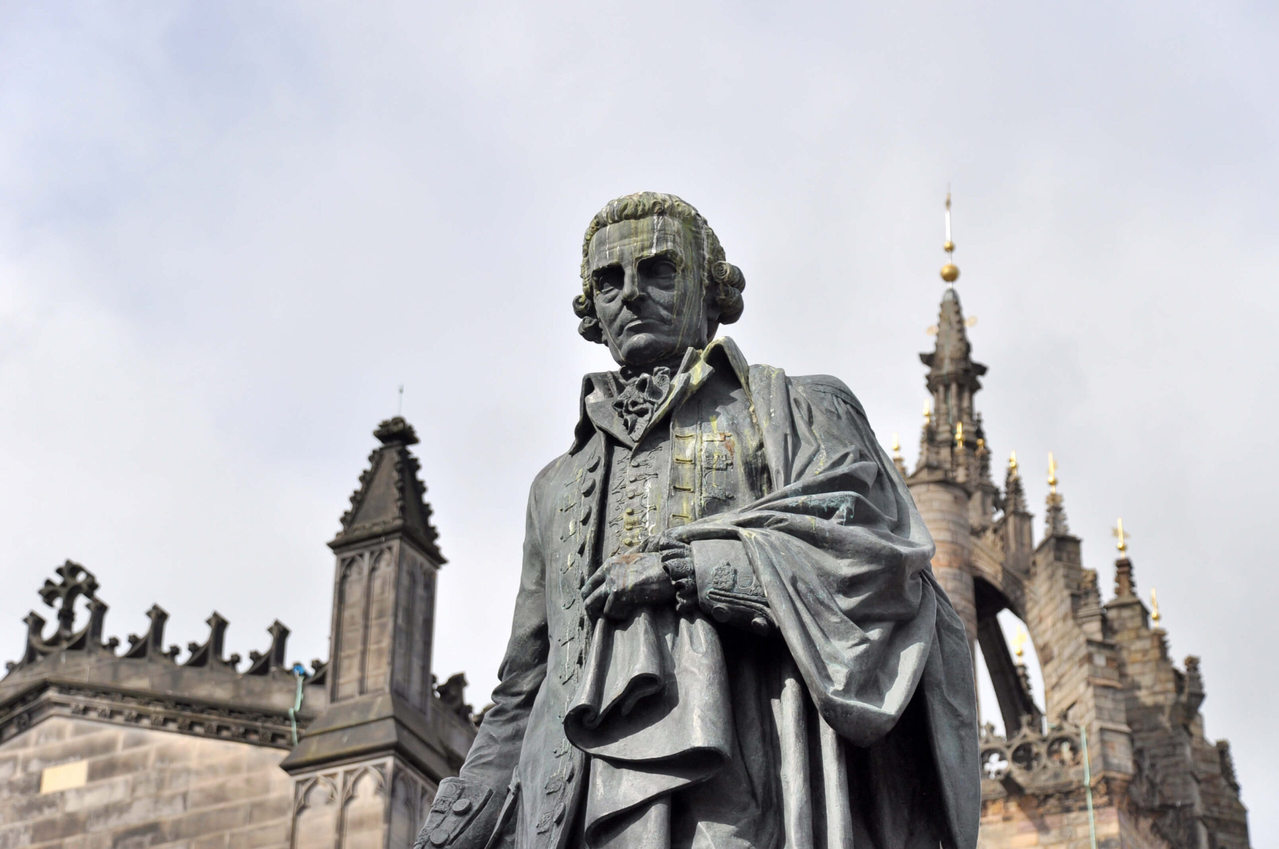 A statue of Adam Smith