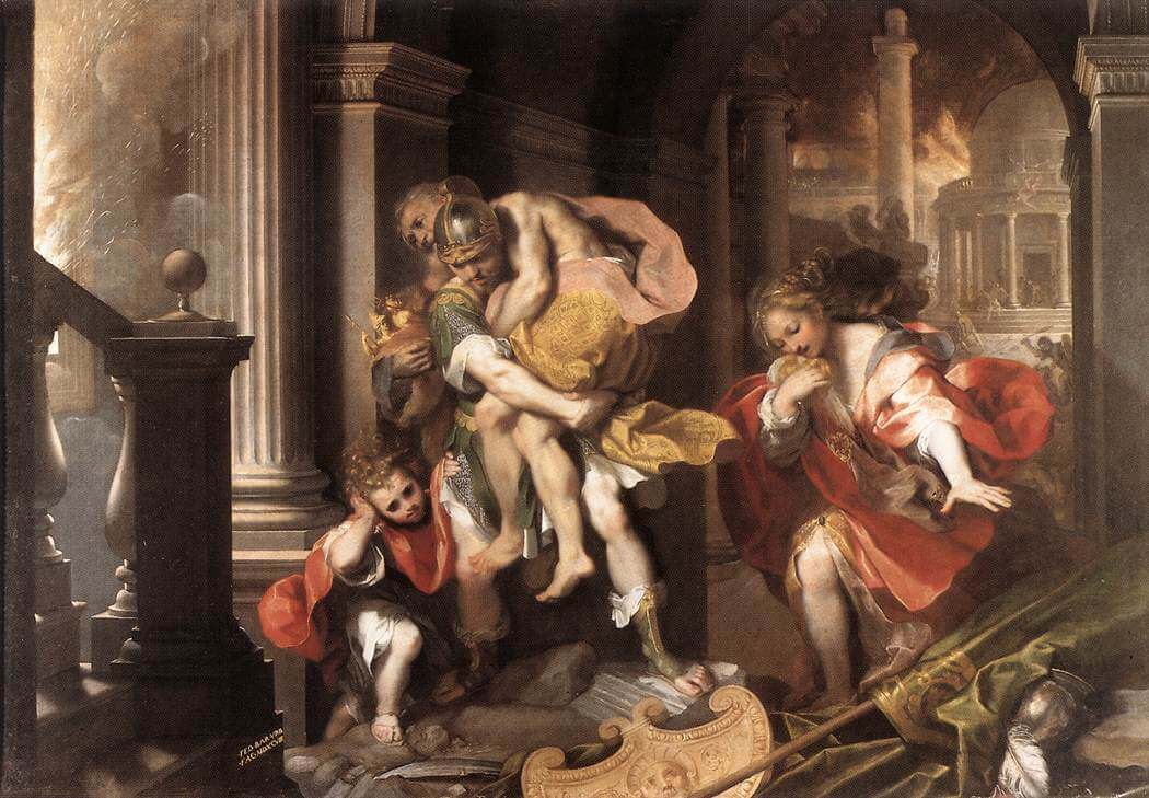 Painting of Aeneas